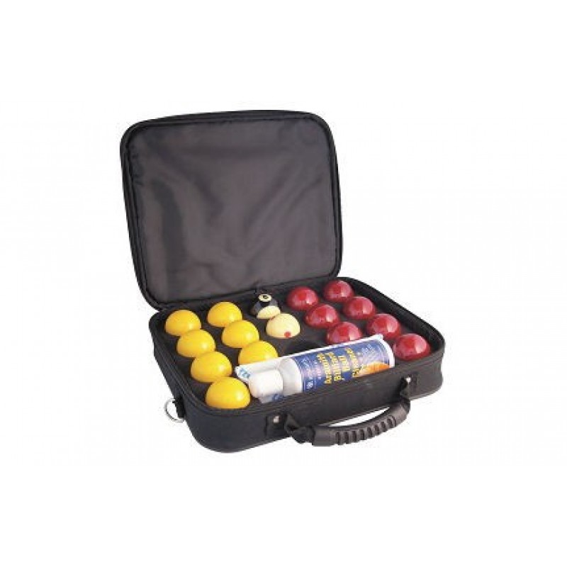 Aramith English Pro Cup Pool Balls with Nylon Case